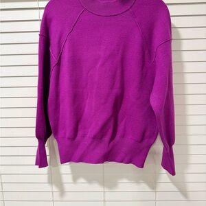 Zenana Outfitters Vibrant Purple Pullover Sweater